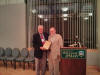 Photo: Tom Sienkewicz receives a well-deserved Meritus award from the American Classical League.  Gratulationes!